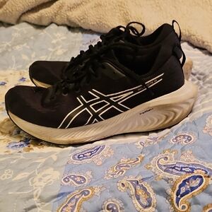 ASICS Black and White Athletic Sneakers